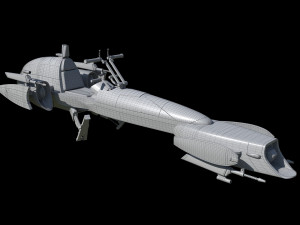 Barc Speeder Star Wars 3D Модель