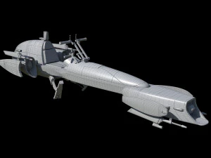 Barc Speeder Star Wars 3D Model