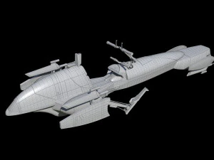 Barc Speeder Star Wars 3D Model