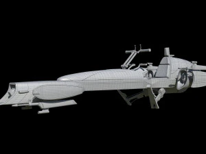 Barc Speeder Star Wars 3D Model