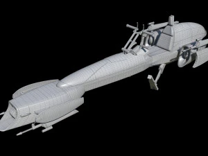 Barc Speeder Star Wars 3D Model