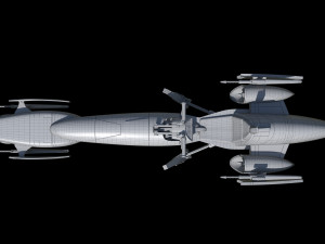 Barc Speeder Star Wars 3D Модель