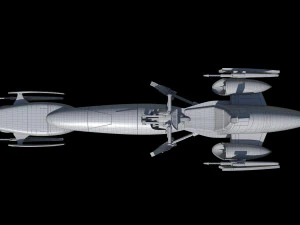 Barc Speeder Star Wars 3D Model
