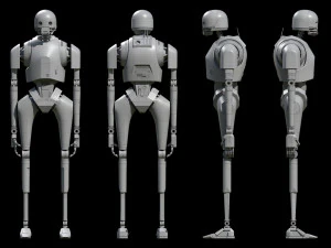 K-2SO Guerra nas Estrelas Modelo 3D