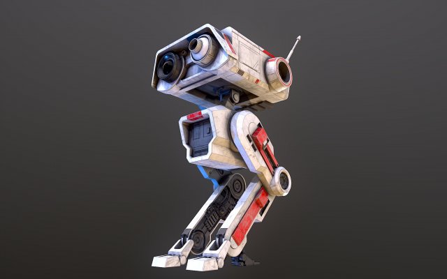 BD1 Star Wars 3D-Modell .c4d .max .obj .3ds .fbx .stl .blend 
