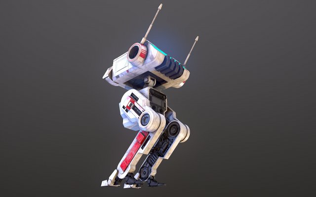 BD1 Star Wars 3D Model in Robot 3DExport