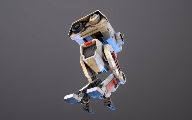 BD1 Star Wars 3D Model in Robot 3DExport