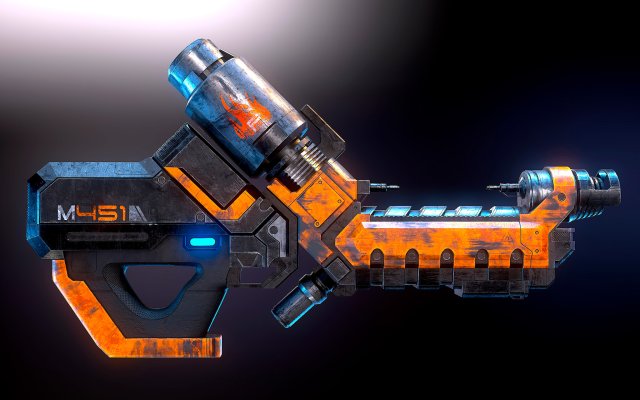 M451Firestorm Mass Effect Modèle 3D .c4d .max .obj .3ds .fbx .stl .blend 