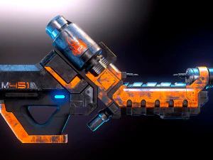 M451Effetto di massa Tempesta di fuoco Modello 3D