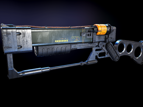 Aer9 Laser Rifle Fallout 3D 模型