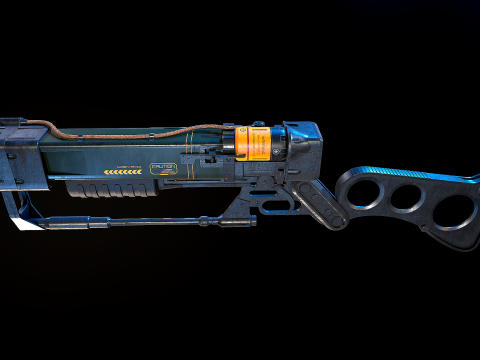 Aer9 Laser Rifle Fallout Model 3D