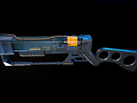 Aer9 Laser Rifle Fallout 3D Model