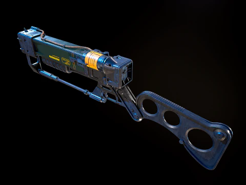 Aer9 Laser Rifle Fallout 3D Model