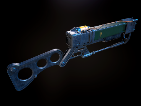 Aer9 Laser Rifle Fallout Model 3D