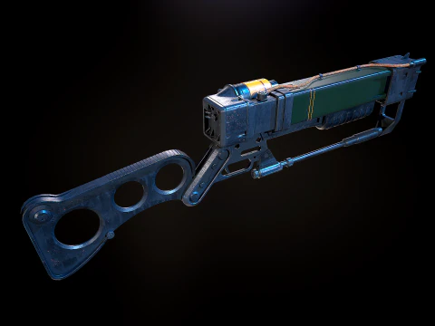 Aer9 Laser Rifle Fallout 3D Model