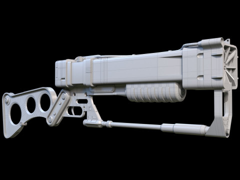 Aer9 Laser Rifle Fallout Model 3D
