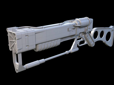 Aer9 Laser Rifle Fallout 3D Model