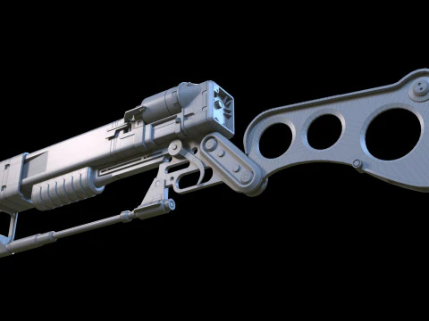 Aer9 Laser Rifle Fallout 3D Model