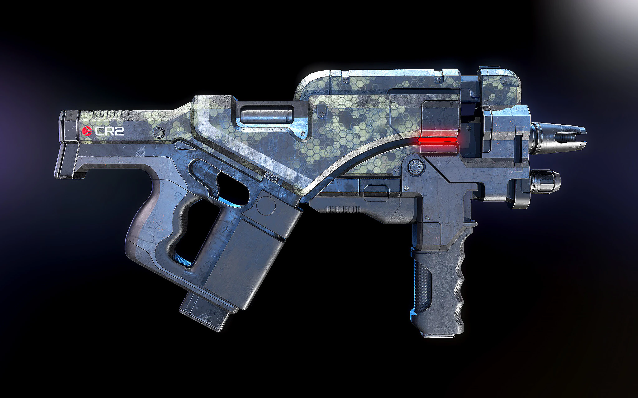 M12 Locust Mass Effect 3D Model .c4d .max .obj .3ds .fbx .stl .blend 