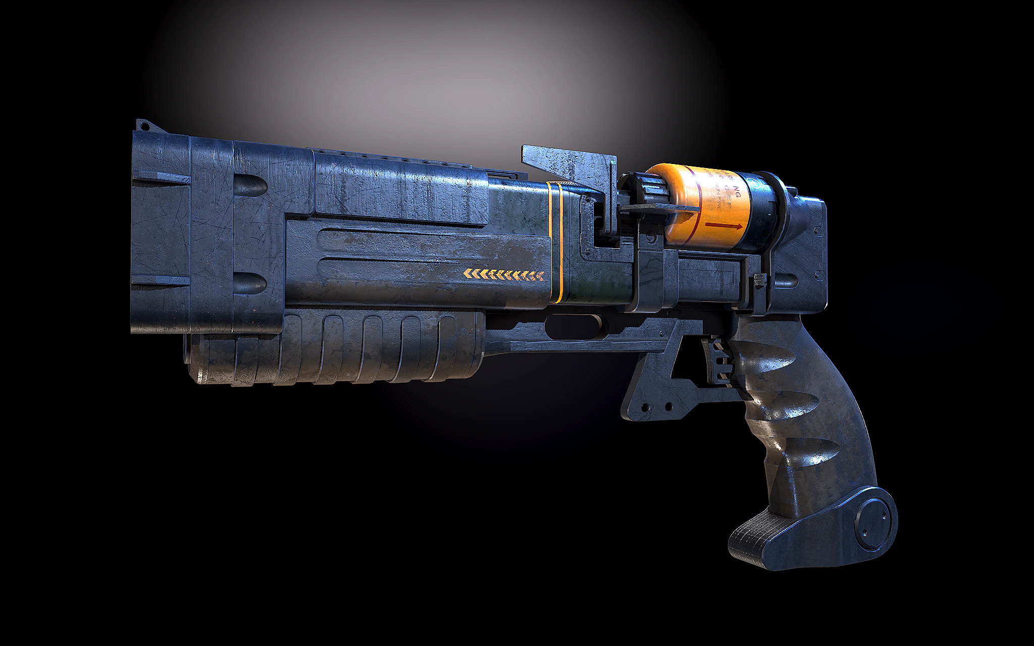 Laser pistols Fallout 3D Model .c4d .max .obj .3ds .fbx .stl .blend 
