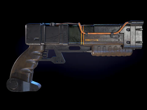 Laser pistols Fallout 3D Model