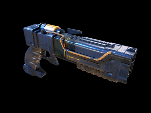 Laser pistols Fallout 3D Model