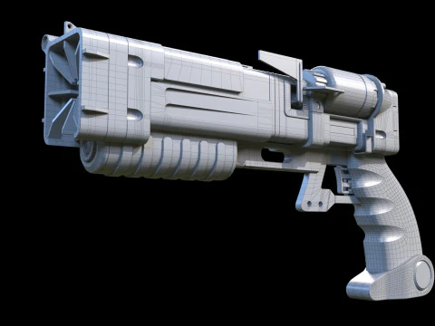 Laser pistols Fallout 3D Model