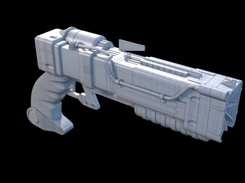 Laser pistols Fallout 3D Model