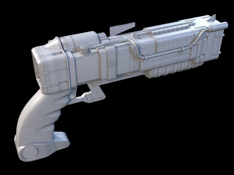 Laser pistols Fallout 3D Model