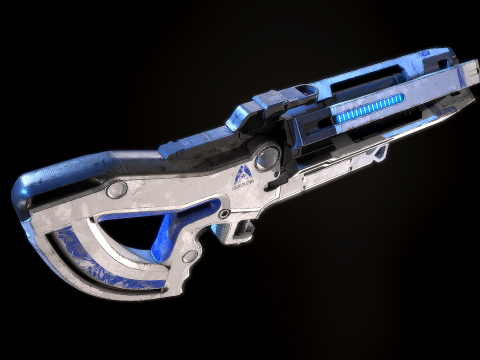 M-560 Hydra Mass Effect 3D Модель