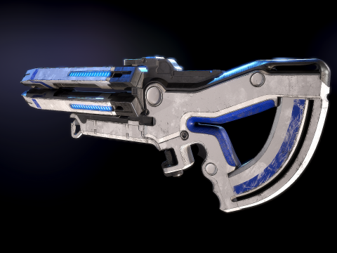 M-560 Hydra Mass Effect 3D Модель