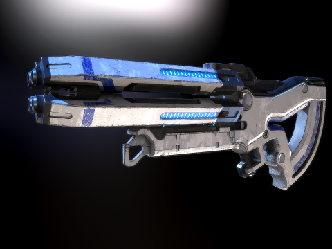 M-560 Hydra Mass Effect 3D Модель