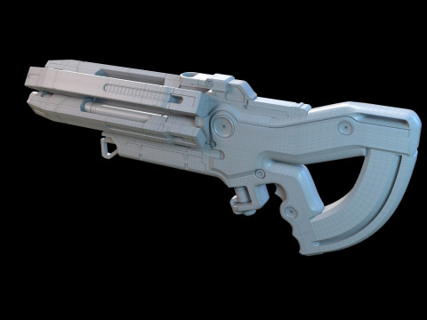 M-560 Hydra Mass Effect 3D Модель
