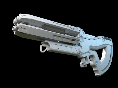 M-560 Hydra Mass Effect 3D Модель
