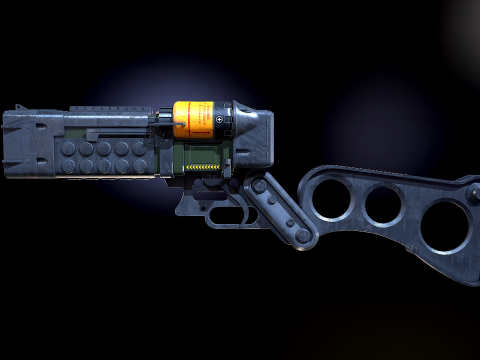 Laser pistols Fallout 3D 模型