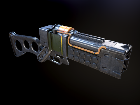 Laser pistols Fallout 3Dモデル