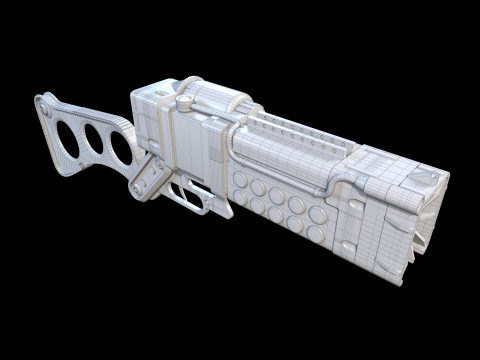Laser pistols Fallout 3Dモデル