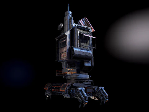 Steampunk building 3D Model
