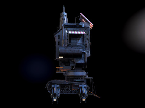 Steampunk building Modello 3D