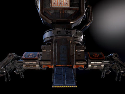 Steampunk building 3D Model