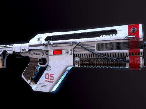 F44AA Pulse Rifle Alien Romulus 3D 模型