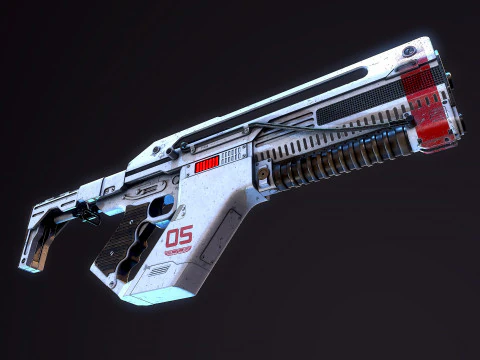F44AA Rifle Alien&iacute;gena Romulus Modelo 3D