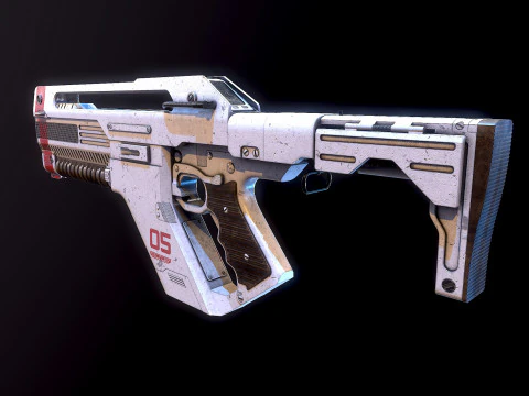 F44AA Rifle Alien&iacute;gena Romulus Modelo 3D