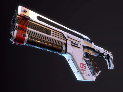 F44AA Rifle Alien&iacute;gena Romulus Modelo 3D