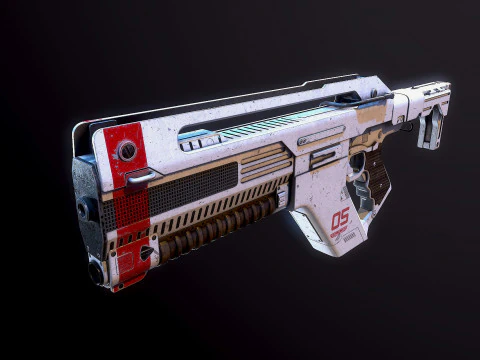 F44AA Rifle Alien&iacute;gena Romulus Modelo 3D