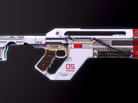 F44AA Pulse Rifle Alien Romulus Modèle 3D