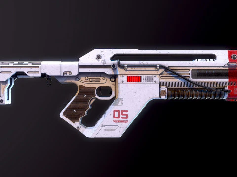 F44AA Rifle Alien&iacute;gena Romulus Modelo 3D