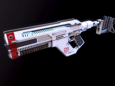 F44AA Rifle Alien&iacute;gena Romulus Modelo 3D