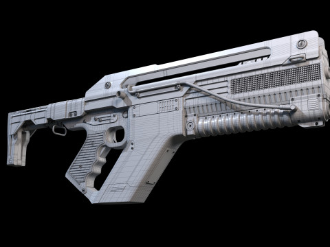 F44AA Pulse Rifle Alien Romulus Modèle 3D