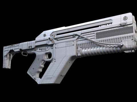 F44AA Rifle Alien&iacute;gena Romulus Modelo 3D